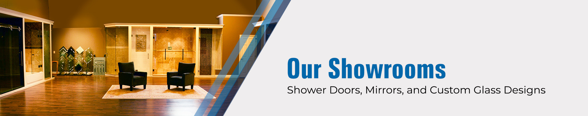 L&L Glass Our Showrooms banner